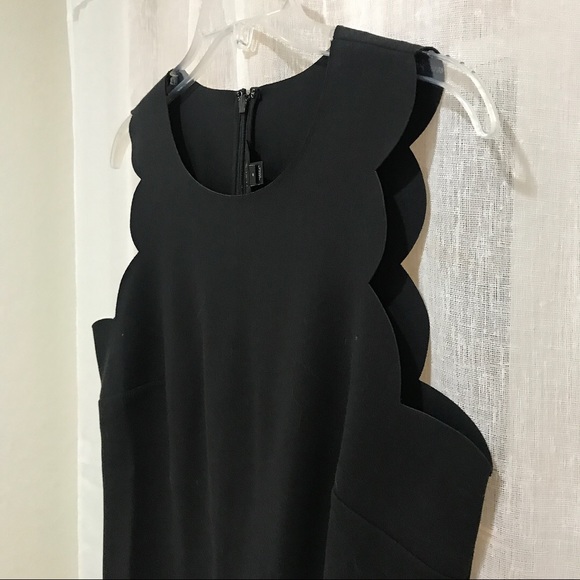 NWOT J Crew scalloped sleeveless dress LBD SZ 6 - Picture 3 of 5